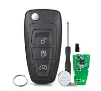GZXNKEY Llavero Ford 433 MHz 4D63 Chip para Ford Transit, llave remota Ford Transit con hoja HU101
