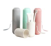 GZXUEHU 4 soportes para cepillo de dientes de viaje, portátil, para cepillo de dientes para camping, viajes, casa, buen agarre, robusto y resistente, no tóxico e inodoro