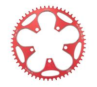 GZXXB Plato Bicicleta Montaña Cadena de Dientes Anchos y Estrechos for Bicicleta montaña, 110 BCD, piñón 36T a 58T, manivela, Corona Juego bielas, Piezas Accesorios(56T Red and Screw)