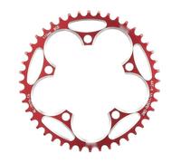 GZXXB Plato Bicicleta Montaña Cadena de Dientes Anchos y Estrechos for Bicicleta montaña, 110 BCD, piñón 36T a 58T, manivela, Corona Juego bielas, Piezas Accesorios(44T Red and Screw)