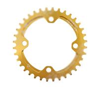 GZXXB Plato Bicicleta Montaña Plato 104BCD Redondo 32 34 36 38 40 42T 44 46 Dientes Estrecho Ancho Ultraligero MTB Mountain Bike de Cadena 104 BCD(30T,Golden)