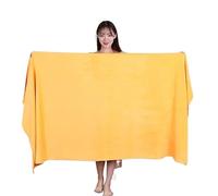 GZXXB Toallas Baño Grandes Extra Large Toalla Baño Grande Microfibra Gruesa 180x200cm,Absorbente,Secado Rápido,Multifuncional,for Natación,Fitness,Deportes,salón Belleza(Yellow,180X200CM)