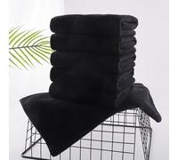 GZXXB Toallas Baño Grandes Extra Large Toalla de baño súper Absorbente y Secado rápido 180 x 200 cm, Toalla Lujo Grande, Hotel Suave for Usar(Black,70x140cm)