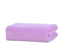 GZXXB Toallas Baño Grandes Extra Large Toallas de Playa Extra Ligeras 120 x 200 cm, absorbentes, Secado rápido, perfectas for el baño, algodón, Grandes(Light Purple,70x140cm)