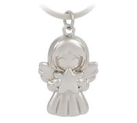 GZXYA Llavero con colgante de ángel de la guarda, colgante de la suerte, ángel con corazones para exámenes o coche, adecuado como regalo para mujeres, novias, colegas. (1414 plata)