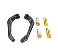 GZYF 1 Pair Powersports Handguards Brake Clutch Levers Guard Hand Protector Aluminum Gold For 7/8" 22mm Handlebar Sport Street Bikes With 14-16mm Or 18-19mm Bar End Openings