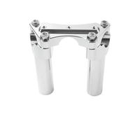 GZYF Elevador de manillar de 4,5" con abrazadera superior, modelo E, aluminio, compatible con para HARLEY-DAVIDSON Dyna/para Street bob/para Softail/para Sportster y otros modelos, 2 piezas