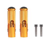 GZYF Reposapiés plegables para motocicleta, estriberas traseras, estriberas, pedales universales para Amarillo