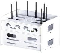 GZYHDC Caja de almacenamiento para enrutador, Router Router WiFi Router Caja de almacenamiento Set-Top Box Rack Multi-Layer Rack Sala de estar Dormitorio Escritorio Organizador Caja de Enfriamiento y