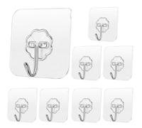 GZYULAN 8 Piezas Colgadores Adhesivos Resistentes,Ganchos Adhesivos Para Pared,Gancho Adhesivo Pared,Gancho pared Adhesivo,Enganches Pared,Max 20KG,Sin Taladrar,para Toallas,Llaves,Ropa