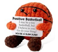 GZYYANG Pocket Hug Positive Baloncesto, Creativo de lana de punto de baloncesto, muñeca de baloncesto, tú creas el camino de baloncesto, regalo de agradecimiento para colegas, hermanas, amigos