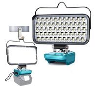 GZYZ Lámpara LED con batería para Makita 18 V, 174 W, 6800 lm, lámpara de trabajo inalámbrica, con puerto de carga USB y tipo C y protección de bajo voltaje, para jardines, patios traseros, garajes
