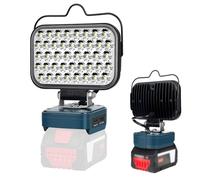GZYZ Lámpara para Bosch GBA con batería de 18 V, 126 W, 5800 lm, luz de trabajo inalámbrica, portátil, foco LED para obras de construcción, lámpara con USB y tipo C para camping, garajes, reparación
