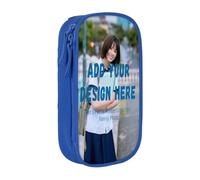 GZYZXP Estuche Personalizado con Foto y Texto, Estuche para Lápices de Doble Compartimento y Gran Capacidad, Dise o Personalizable, para Colegio, Viaje y Maquillaje, Idea de Regalo Original
