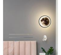 GZZBMY LED Apliques de Pared con Mando a Distancia Regulable Lámparas de Pared Moderno Luna Astronauta Interior Iluminación para Habitación Infantil Dormitorio Sala de Estar Pasillo (B)