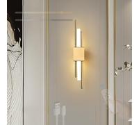 GZZBMY LED Recargable Apliques de Pared con Mando a Distancia Regulable Lámparas de Pared con Control Táctil Interior Iluminación Magnética para Dormitorio Sala de Estar Cabecera (Dorado Izquierda)