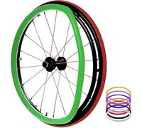 H, 20in, Fundas para Ruedas de Empuje de Silla de Ruedas, Funda Antideslizante de Silicona para Rueda Trasera de Silla de Ruedas Deportiva de 20/22/24 Pulgadas, Funda Protectora Resistente a
