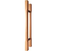 H Barra redonda de doble cara Empuje y tirador manija de puerta para puertas exteriores interiores pesadas, manija de puerta de oficina corrediza de madera de entrada / 40 cm / 1.3 pies