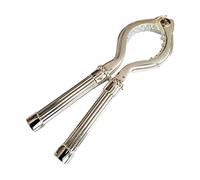 H.Bauer jun. Pinzas para champán plateadas con ranuras (13,5 cm)