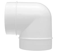 H&C VENT 100mm Codo de 90 Grados para Ventilación │ Tubo Aire Acondicionado PVC │ Para Tubería Flexible o Sólido │ Conector de Manguera │ Extractor de Baño Cocina Tubo Rejilla Secadora Ventilador