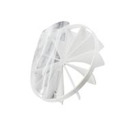 H&C VENT Obturador trasero para ventilador de ventilación │ Obturador de corriente trasera de 125 mm │ Ventilador extractor de baño │ Válvula de retención │ Válvula unidireccional │ Ventilador de