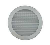 H&C VENT Rejilla Ventilación 100mm de Plástico │ Extractor de Baño Cocina │ Rejilla Aire Acondicionado Conductos Pared Techo Ventilador HVAC Tubo PVC │ Cubiertas de Ventilacion Redonda con Mosquitera