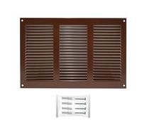 H&C VENT Rejilla Ventilación 300 x 200mm Metálica │Para Extractor de Baño Cocina Exterior HVAC │ Rejilla Aire Acondicionado AC Conductos Pared Techo Tubo │ Cubierta de Acero Rectangular con Mosquitera