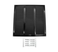 H&C VENT Rejilla Ventilación 300 x 300mm Metálica │Para Extractor de Baño Cocina Exterior HVAC │ Rejilla Aire Acondicionado AC Conductos Pared Techo Tubo │ Cubierta de Acero Rectangular con Mosquitera