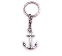 H-Customs Ancla llavero colgante plata metal