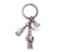 H-Customs Astronaut Universe Rocket Dream Llavero Colgante Plata Metal