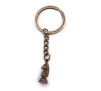H-Customs Caballo de ajedrez Springer ajedrez figura llavero colgante bronce metal