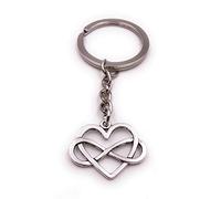 H-Customs Corazón amor pareja símbolo infinito signo hueco plata llavero colgante
