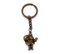 H-Customs Llavero navideño de Santa Claus Bronce Metal