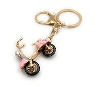 H-Customs motor scooter bicicleta ciclomotor oro rosa llavero colgante oro
