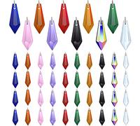 H&D HYALINE & DORA 38mm Colorido Suncatcher Crystal Icicle Prismas Candelabro Gotas Colgante Piezas de Bricolaje (50pcs-Multi)