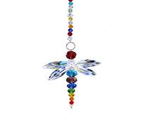 H&D HYALINE & DORA Colgante de cristal con diseño de libélula y arco iris para colgar en la ventana