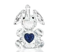 H&D HYALINE & DORA Figura de elefante de cristal hecha a mano, figuras de elefante de cristal, regalos coleccionables para amantes de los animales