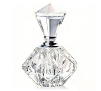 H&D Hyaline&Dora H&D Mini botella de perfume recargable vacía de cristal tallado vintage transparente