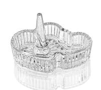 H&D HYALINE & DORA Soporte de anillo de corazón de cristal para joyas, regalos de cumpleaños de Navidad para mujeres, ella, mejor amiga