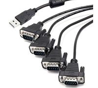 H&D Hyaline&Dora UT-8814 4-Ports USB to RS-232 Serial Converter Surge Protection 15KV ESD portection