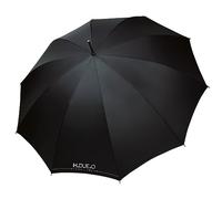 H.DUE.O High-Tech - Paraguas grande de lluvia XXL con cúpula de 122 cm. Paraguas automático antiviento, tecnología avanzada, cuerpo reforzado, materiales de larga duración [Falcon], Negro , XXL