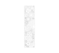 H DUPONT DUPECLVP005C - Une Echarpe 100% soie - Tissu à peindre - 180x43cm - Flower power