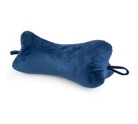 H&F Heimtextilien H&F - Cojín de lectura, diseño de hueso de lectura, cojín cervical, cojín cervical, cojín de hueso, cojín de viaje, lavable, para cama, sofá, color azul oscuro