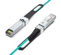 H!Fiber - Cable SFP+ AOC de 10 G, SFP+ a SFP+ de 10 GB, ensamblajes de fibra óptica activa OM3 multimodo MMF con SFP+ para Cisco SFP-10G-AOC15M, Ubiquiti UniFi, Supermicro, Mikrotik, 15 m