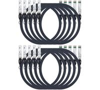 H!Fiber.com 10pack,10Gb/s SFP+ DAC Cable,3-Meter (10ft), 10GBase-CU pasivo de Cobre Directo Twinax SFP + Cable, para Cisco SFP-H10GB-CU3, Ubiquiti,Netgear y Otros Switches y Nic