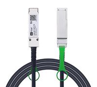 H!Fiber.com Cable de 40 G QSFP+ DAC, 40GBASE-CR4 cable Twinax de cobre de conexión directa pasiva para Cisco QSFP-H40G-CU30CM, Meraki MA-CBL-40G-30CM, Mikrotik, 1 metro (1 pie)