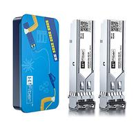 H!Fiber.com SFP Multimode Módulo, 1000Base-SX SFP LC transceptor (550m, 850nm) para Ubiquiti UF-MM-1G【2 Pack】