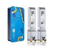 H!Fiber - Paquete de 2 transceptores SFP+ RJ45 de 10 GB, módulo de cobre Ethernet SFP+ 10Gbase-T SFP+ compatible con 10G/5G/2.5G, CAT.6a/7, 30 m, para Cisco SFP-10G-T-S, Ubiquiti UF-RJ45-10G, UniFi