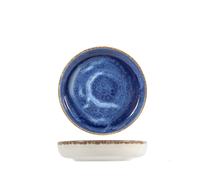 H&H 12 Platos Fondos Cobalto En Porcelana Dura Con Borde Reforzado. Diámetro Cm