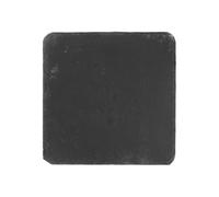 H&H 1265 Juego Platos Cuadrados, Pizarra, Negro, 6 Unidad